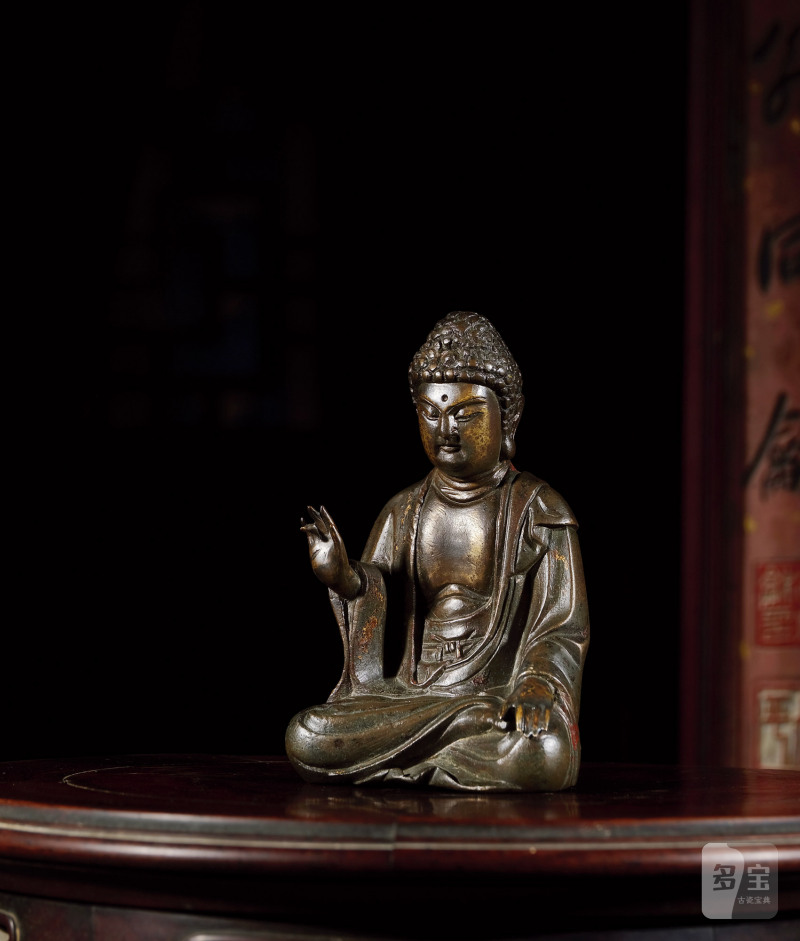明·铜释迦说法像